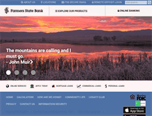 Tablet Screenshot of farmersebank.com